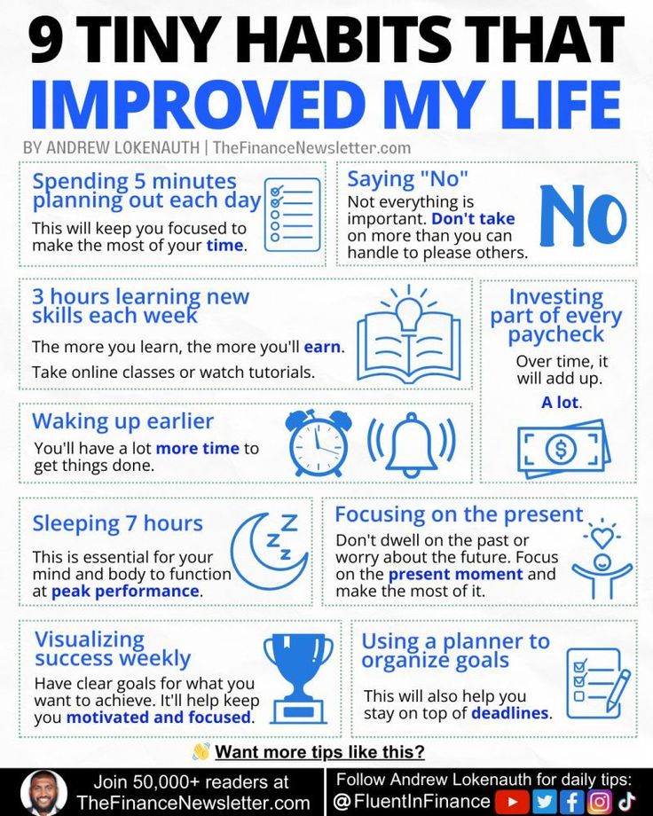 9 Tiny Habits That Improve