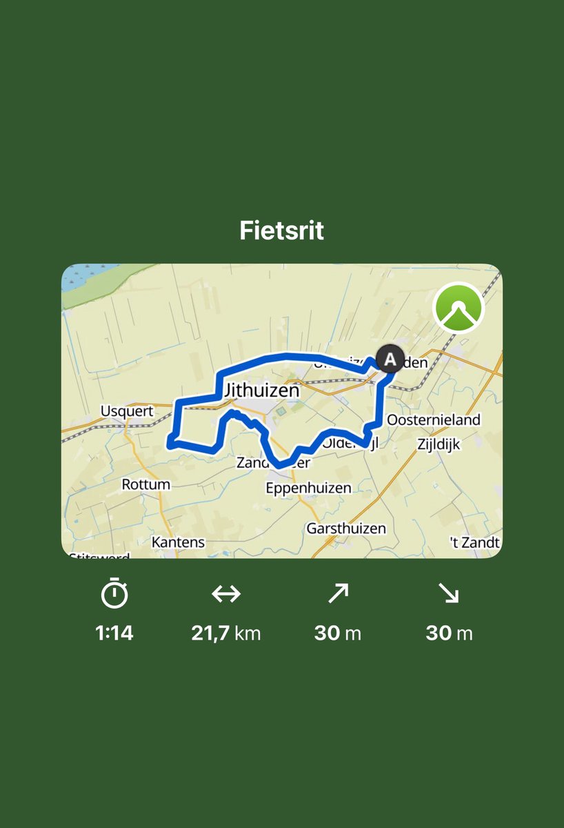 Na de regen van vanmorgen een fietstochtje gemaakt met veel ☀️