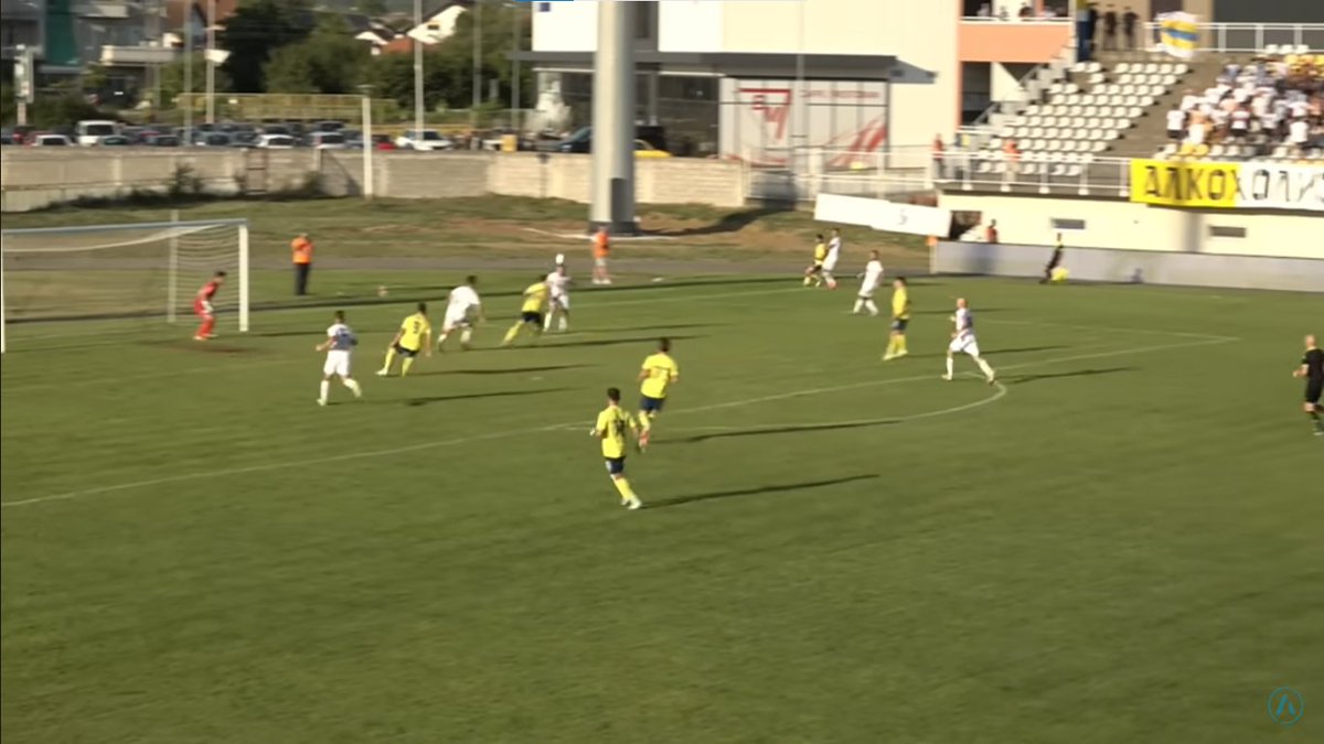 Molero_JC's tweet photo. 🇪🇸 Pese a la derrota del FK Rudar Prijedor ante el NK Široki Brijeg (1-3), el central español Abel Pascual anotó el único gol local.

Quedándose de punta, @Abel_pascual96  ganó bien la espalda a la zaga para rematar de cabeza picado un centro de Đuro-Giulio Đekić desde la derecha https://t.co/XHfsZnJIvn