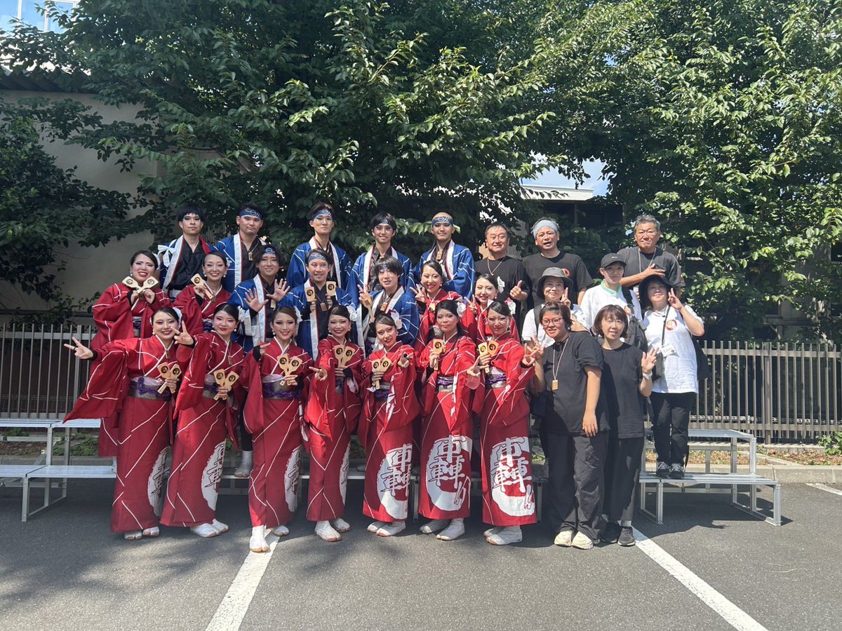 todorokkai's tweet photo. 彩夏祭本祭二日目終了☑️‼️

今日も1日演舞も気温も熱すぎました🔥
轟价を悔しくもファイナルには残れませんでしたが、沢山の声援本当にありがとうございました✨

見に来てくれた観客の方々、サポートの方々、そしてメンバーの皆さん2日間お疲れ様でした🙇‍♂️

また戻って来ます‼️

#轟价
#彩夏祭 https://t.co/ddXEZIhnFj