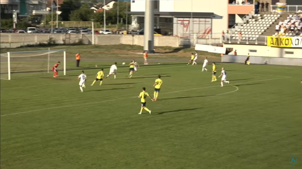 Molero_JC's tweet photo. 🇪🇸 Pese a la derrota del FK Rudar Prijedor ante el NK Široki Brijeg (1-3), el central español Abel Pascual anotó el único gol local.

Quedándose de punta, @Abel_pascual96  ganó bien la espalda a la zaga para rematar de cabeza picado un centro de Đuro-Giulio Đekić desde la derecha https://t.co/XHfsZnJIvn