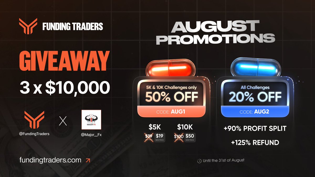 Major_Fx (@major__fx) on Twitter photo 🎉GIVEAWAY ALERT 3X10K 🎉
1.Must Follow
<a href="/Major__Fx/">Major_Fx</a>
@FundingFutures
@FundingTraders
<a href="/StanFXTrading/">Stan FundingTraders.com</a>
@davidkrtinic
2. Like and Retweet
3. Tag 3 friends
4. Repost pinned @FundingTraders
5. Follow
<a href="/Chart_Wizard__/">Chart_Wizard</a>
<a href="/Dr__cHucHu/">AMRISH🥀🥀</a>
<a href="/sirrillahfx/">SIRRILLAH</a>
<a href="/bfgofficer/">BFG_fx</a> 🎉GIVEAWAY ALERT 3X10K 🎉
1.Must Follow
<a href="/Major__Fx/">Major_Fx</a>
@FundingFutures
@FundingTraders
<a href="/StanFXTrading/">Stan FundingTraders.com</a>
@davidkrtinic
2. Like and Retweet
3. Tag 3 friends
4. Repost pinned @FundingTraders
5. Follow
<a href="/Chart_Wizard__/">Chart_Wizard</a>
<a href="/Dr__cHucHu/">AMRISH🥀🥀</a>
<a href="/sirrillahfx/">SIRRILLAH</a>
<a href="/bfgofficer/">BFG_fx</a>