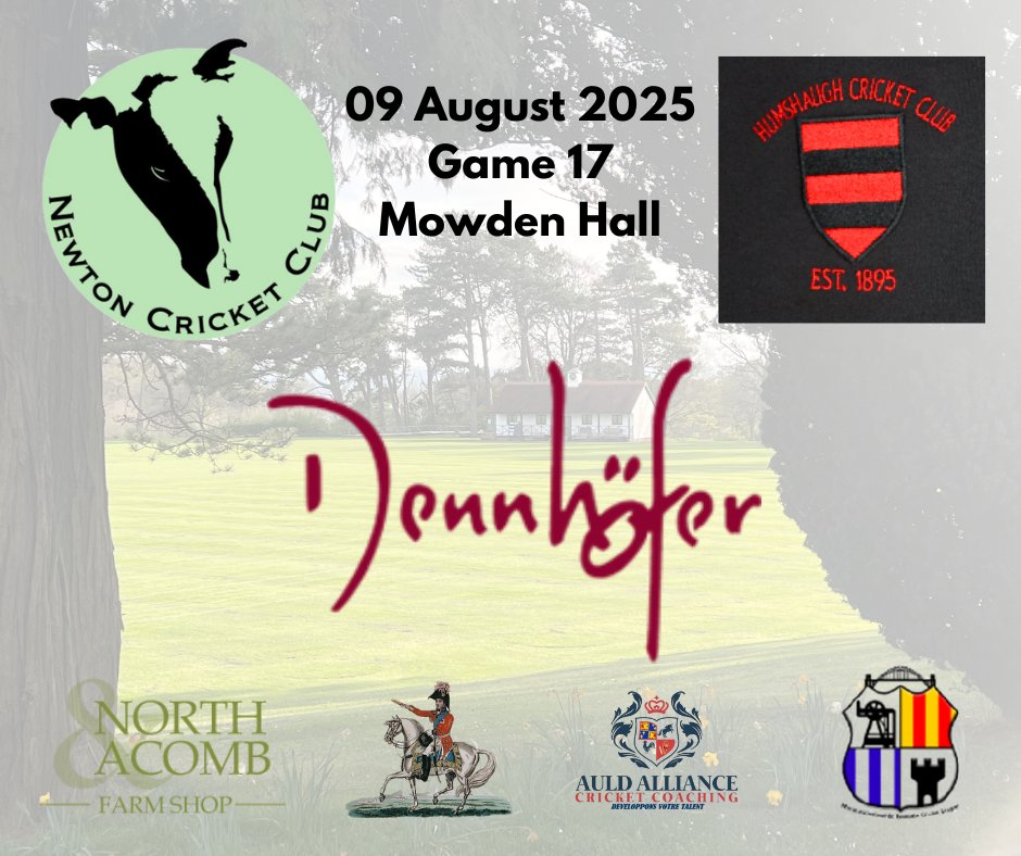 We look to continue our recent good run as we welcome <a href="/humshaughcc/">Humshaugh CC</a> to Mowden Hall this weekend. After a frustrating defeat in the reverse fixture, the Cows will be looking for some home advantage to continue the recent good form. Our thanks to <a href="/dennhoferwines/">Dennhöfer Wines</a>. #UpTheCows 🐮🏏