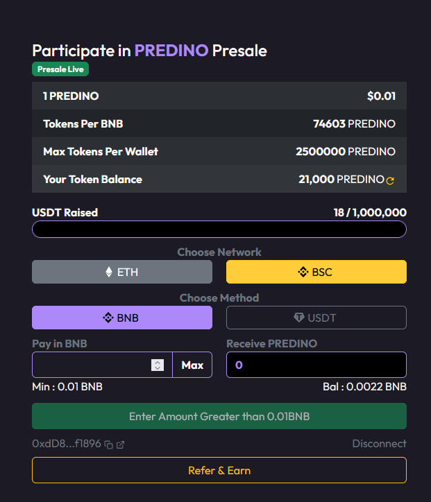 nexoratrade's tweet photo. Just grabbed 20,000 $PREDINO tokens! 🚀
Excited to be part of the @tokenpredictino community.
Let’s take this project to the next level together! 💪
#PREDINO #Predictino #Crypto #CryptoCommunity #Altcoins #DeFi #AI #AIEcosystem #Blockchain #Token #Web3 #Investing #HODL #Trading https://t.co/Q4adzycppF