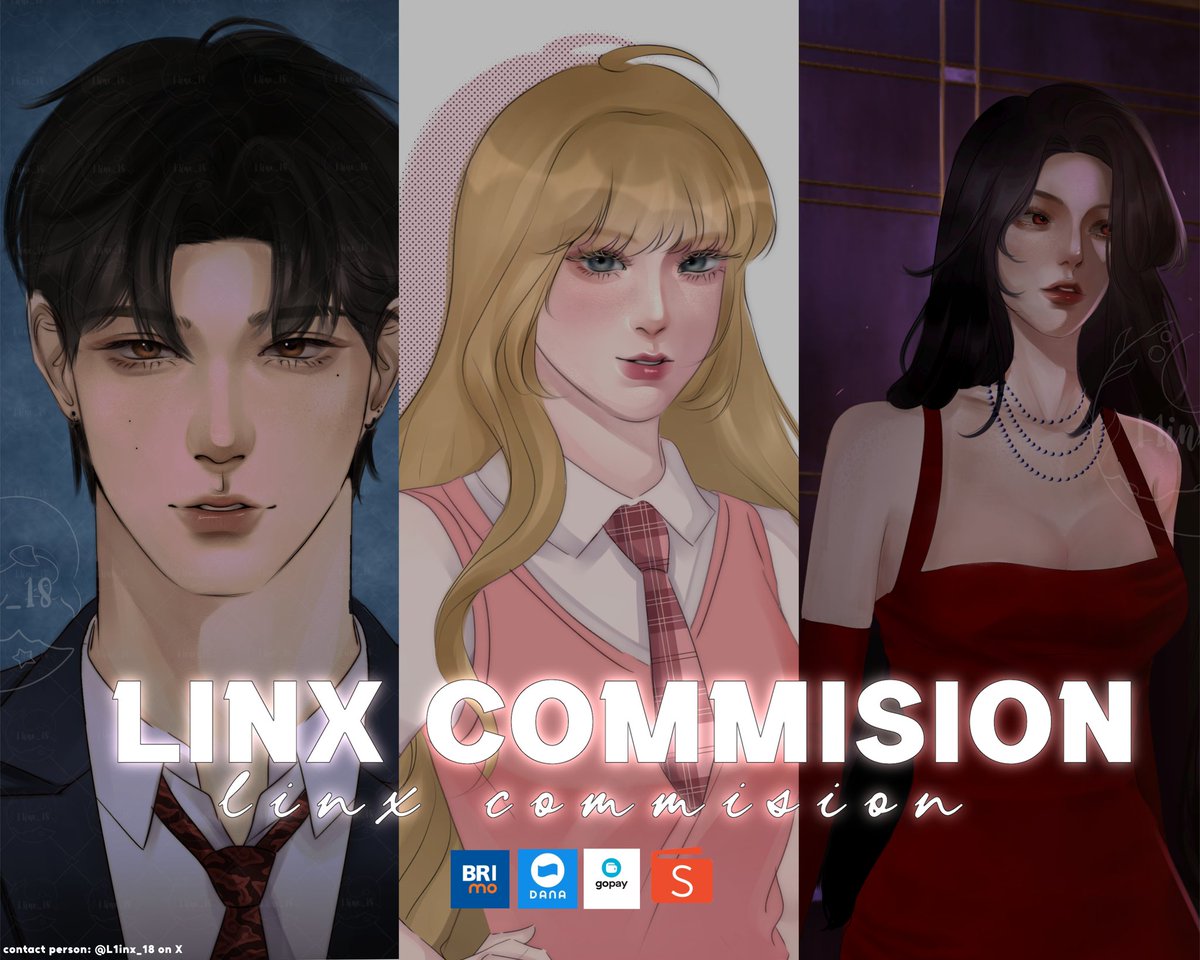 L1inx_18's tweet photo. ✦ OPEN COMMISSION ✦
✯⁠ RT, likes &amp; shares are highly appreciated ✯⁠

Hello, spesial Agustus ini, aku ada diskon 15%, harga yang tertera adalah harga diskon! 
Slot only 3!

Carrd: https://t.co/B6FKFaLCOn

#artcommission #artidn #zonakarya https://t.co/cFZDjyNwRt