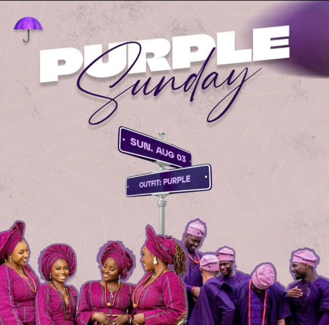 That_girl_Ovwe's tweet image. Happy Purple Sunday to the Umbrella Academy 💜☂️

Let's see your fits today 💜

#TopherBassey