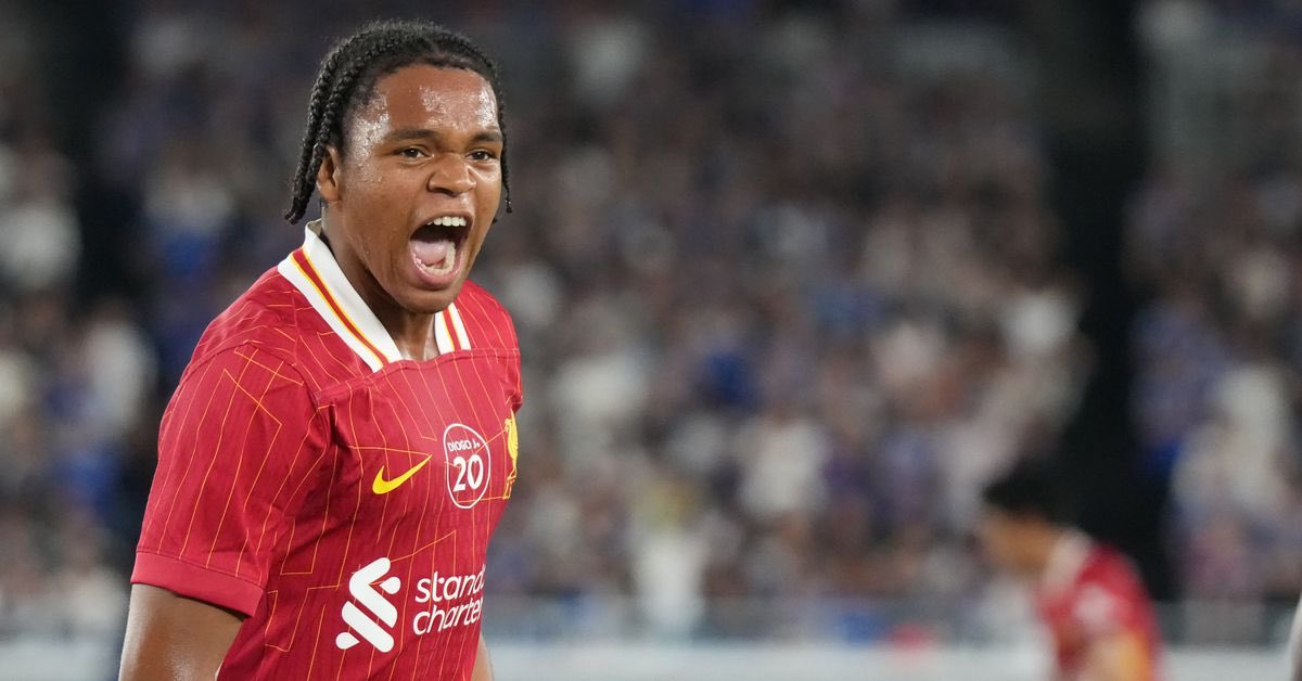 AnfieldEdition's tweet photo. 🥇| @greggevans40: Liverpool are keen to provide a pathway for Rio Ngumoha this season. https://t.co/Cn6vGxmIFH