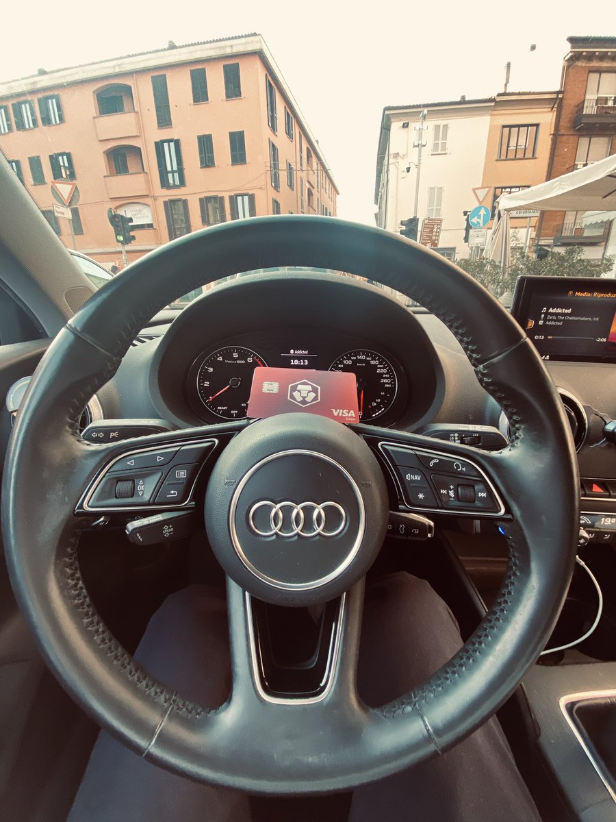 luca87m's tweet photo. Greetings from Italy
#crofam #cryptocom #cro #crypto #audi #rubysteel https://t.co/xbq7pUCdyL