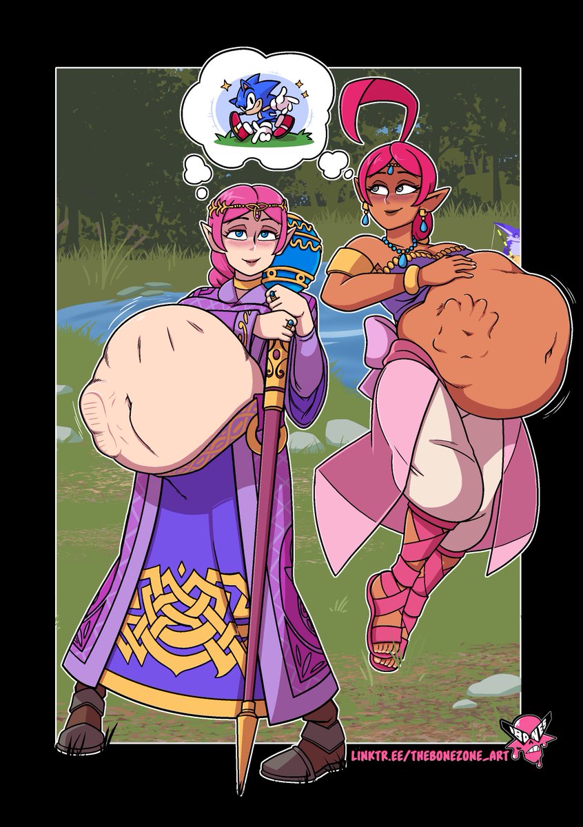 Merlina + Shahra Vore Commission
Looks like these two plucked a couple Mobians up as a snack in hopes to impress a certain Blue Hedgehog...