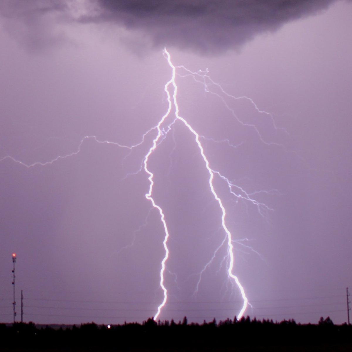 Nothing drips like an August night, I got a feeling, drenched in your loving. 

The skies came alive in central Alberta around Red Deer this morning just after 2:00AM MDT, and for once I stayed dry for it as Thor through the sparks down my way. 

#ABStorm #ABwx #ShareYourWeather