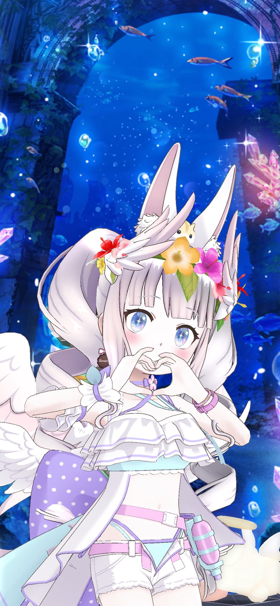 毎日幸せ家族皆笑顔で幸せウサギオルゴナイト ココ・ミルキーホワイト🧸🐰🤍うさぎカフェPR大使になれて幸せ