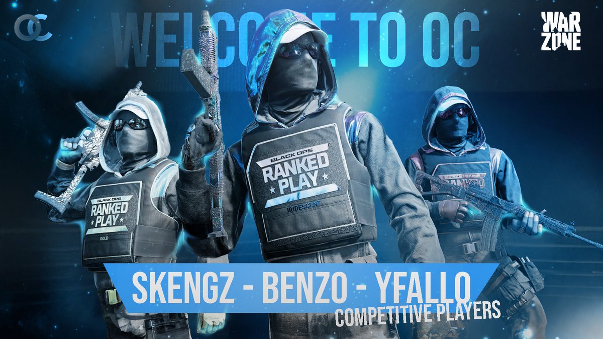 🔥 Welcoming the new forces to OC!
Please welcome three elite Warzone competitors joining the grind:

<a href="/SkengzCod/">Skengz</a> 
@ytbenzo_
<a href="/yFalloCOD/">yfallo</a>