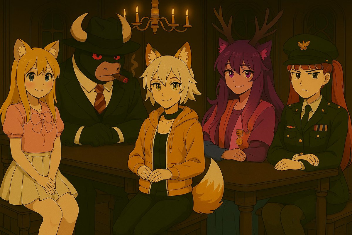 TheDonOfEvery's tweet photo. With actual time I made a better image of the Don and the Vtards additionally I want you yes you to write in the comments with questions you want me to ask them during a stream I plan to have with them in an interview format! #Art #Don #VTard #vtards #vtuber #vtubers #questions https://t.co/1Xxttz0AlO