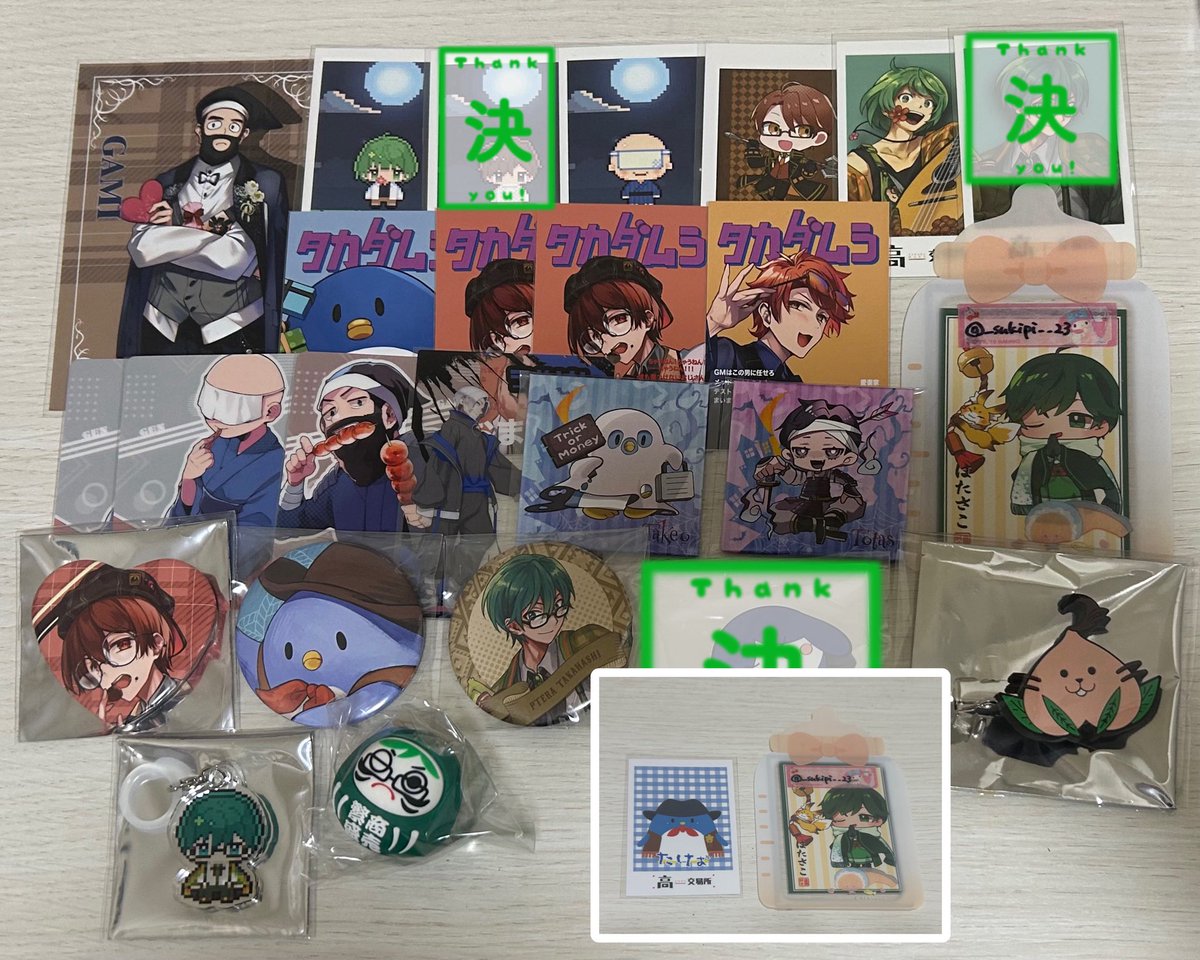 _sukipi__23's tweet image. 高田村 交易所 とびユニ とびステ はちでら オレビバ アルジャン 交換譲渡

【譲】
画像1~8枚目（8枚目 S賞黒XL）

【求】
🚩🦊、🍥、⚖️（ツリー先）

🚩🦊含む交換のみ
15日品行大崩壊手渡し、郵送（同日発送）希望

条件ツリー最後に記載しております。
初回お取引の方は固定お読みください。