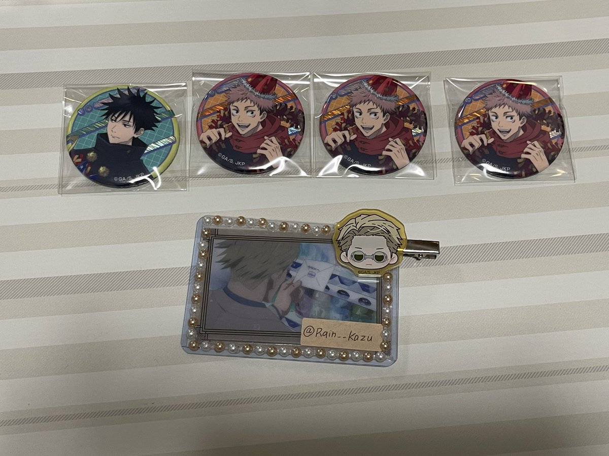 【交換】呪術廻戦 ドンキ ドンキホーテ 缶バッジ ステッカーコレクション

【譲】虎杖 伏黒 釘崎 五条

【求】定価＋送料orクリアカード五条

五条単体譲渡不可
郵送でのお取引希望