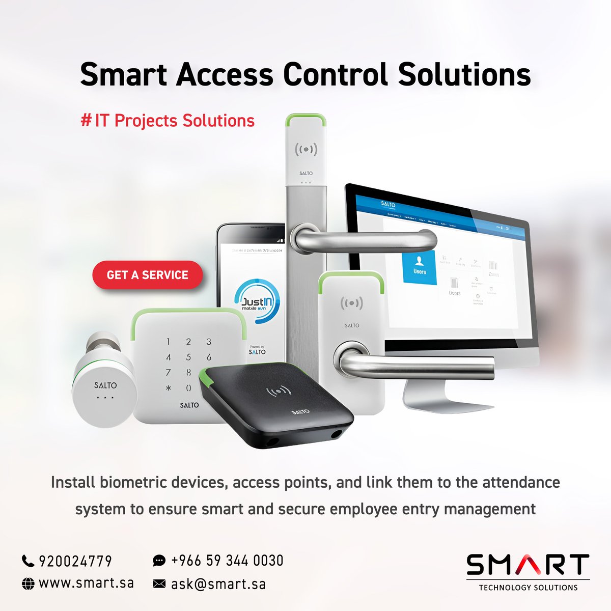 SmartTechSA's tweet image. تحسين أمان مبنى منشأتك ومتابعة الحضور والإنصراف مع فريق #حلول_المشاريع_التقنية من شركة سمارت
تواصل معنا عبر الواتس اب أو سجل معلوماتك على الرابط في البايو 👆🏻
Enhance security, and follow attendance with our team on #IT_Projects_Solutions
Contact us via WhatsApp Or submit your…