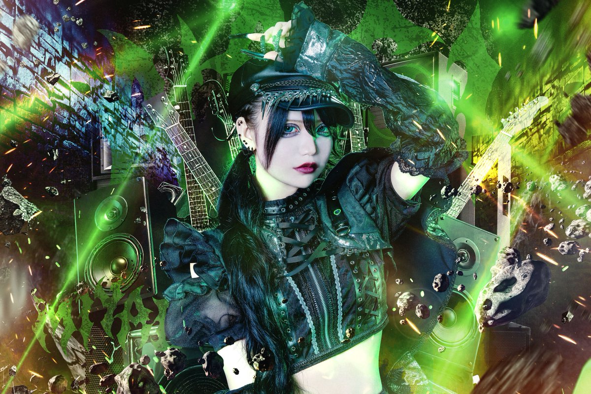 TENRIN_official's tweet photo. 【新アー写公開】

🎸雅なぎ
🎙担当カラー 緑色💚

「貴方のQUEEN」

#TENRIN #てんりん https://t.co/MEX5In4mij
