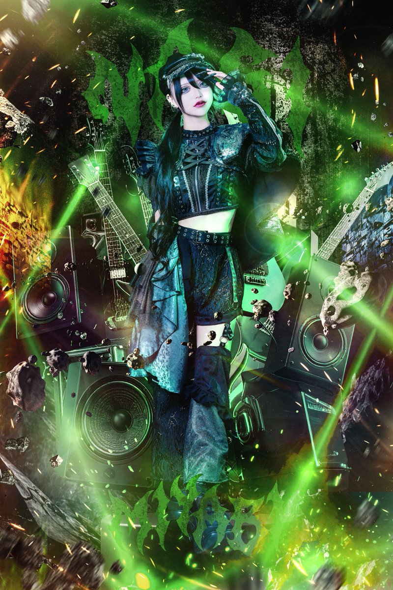 TENRIN_official's tweet photo. 【新アー写公開】

🎸雅なぎ
🎙担当カラー 緑色💚

「貴方のQUEEN」

#TENRIN #てんりん https://t.co/MEX5In4mij