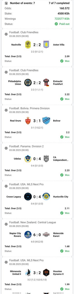 Booom we won big guys 🔥🔥🔥

700k well received ✅✅

Did you invest? 
Congratulations 🎊 to everyone who placed this betslip✅️✅️