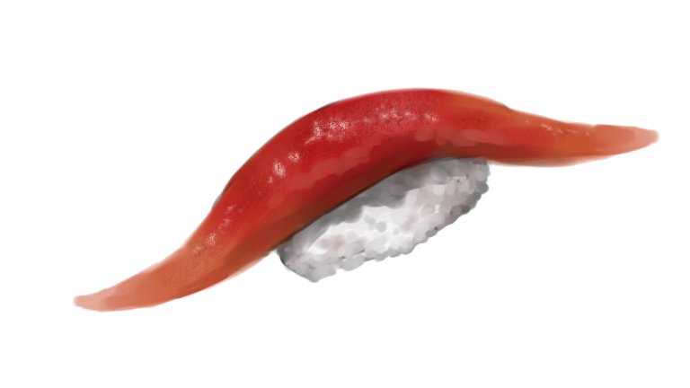 お寿司食べたいから描いた～