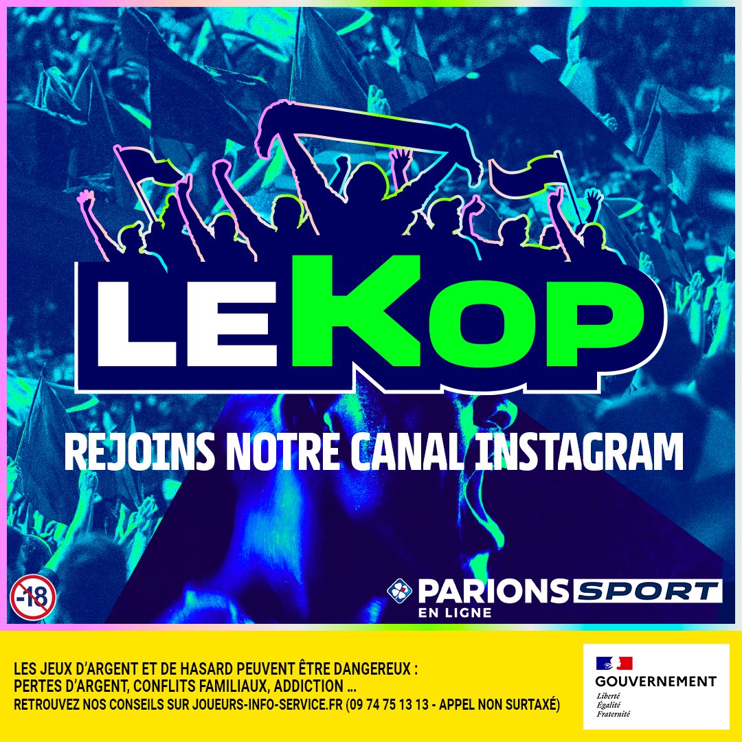 200€ À GAGNER ⵑ 💰

10x20€ de Freebets à gagner sur notre Canal Insta. 5x10€ pour ceux qui RT avec #FreebetParionsSport + Follow 🤝

📆 TAS le 04/08
📃 Règlement : bit.ly/40pQpqn

Notre Canal Insta 👉 bit.ly/4fm7fgX