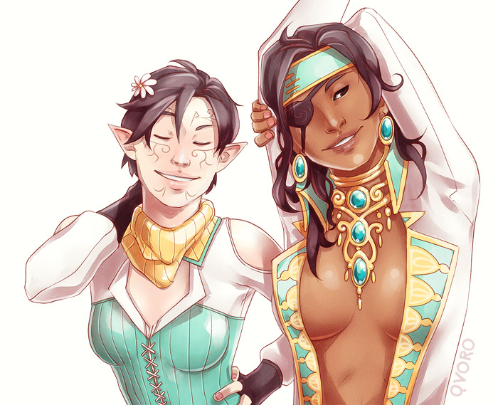 "You looking the part Kitten..."

Isabela beamed a smile towards Merrill.

"I hope you like the eye patch... I thought I would put it on for you..."

Winking with her uncovered eye.

68.media.tumblr.com/b1ba9af8ec38f1…