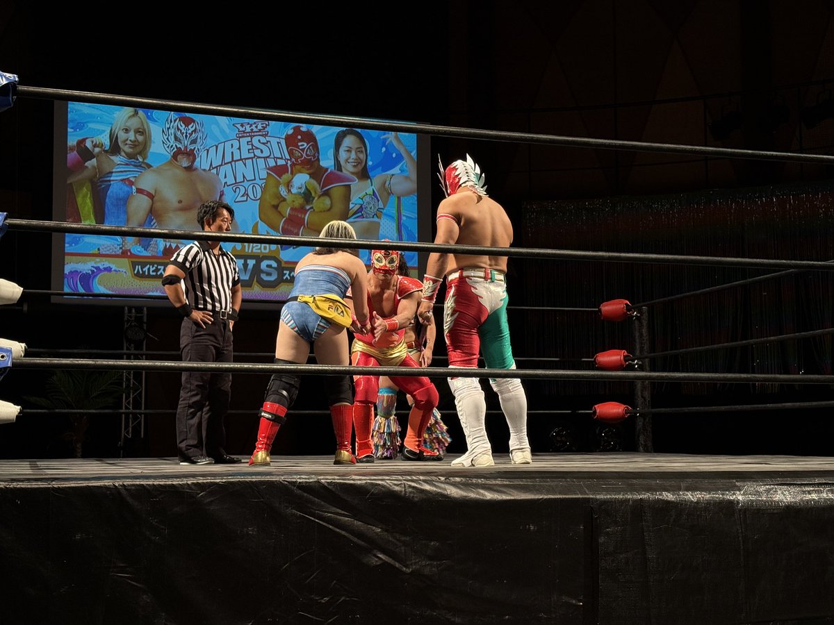 7_angel_summers's tweet photo. 250803 #VKF アゼリア
⑥みぃちゃん&ツバサvs香萌ちゃん&デメキン
#wn2025
#rd_pw
#osk_pw
#oki_pw
みぃちゃんは百日咳5日目だそう(ウエストバッグはコスの1部) https://t.co/BHSef02wtv