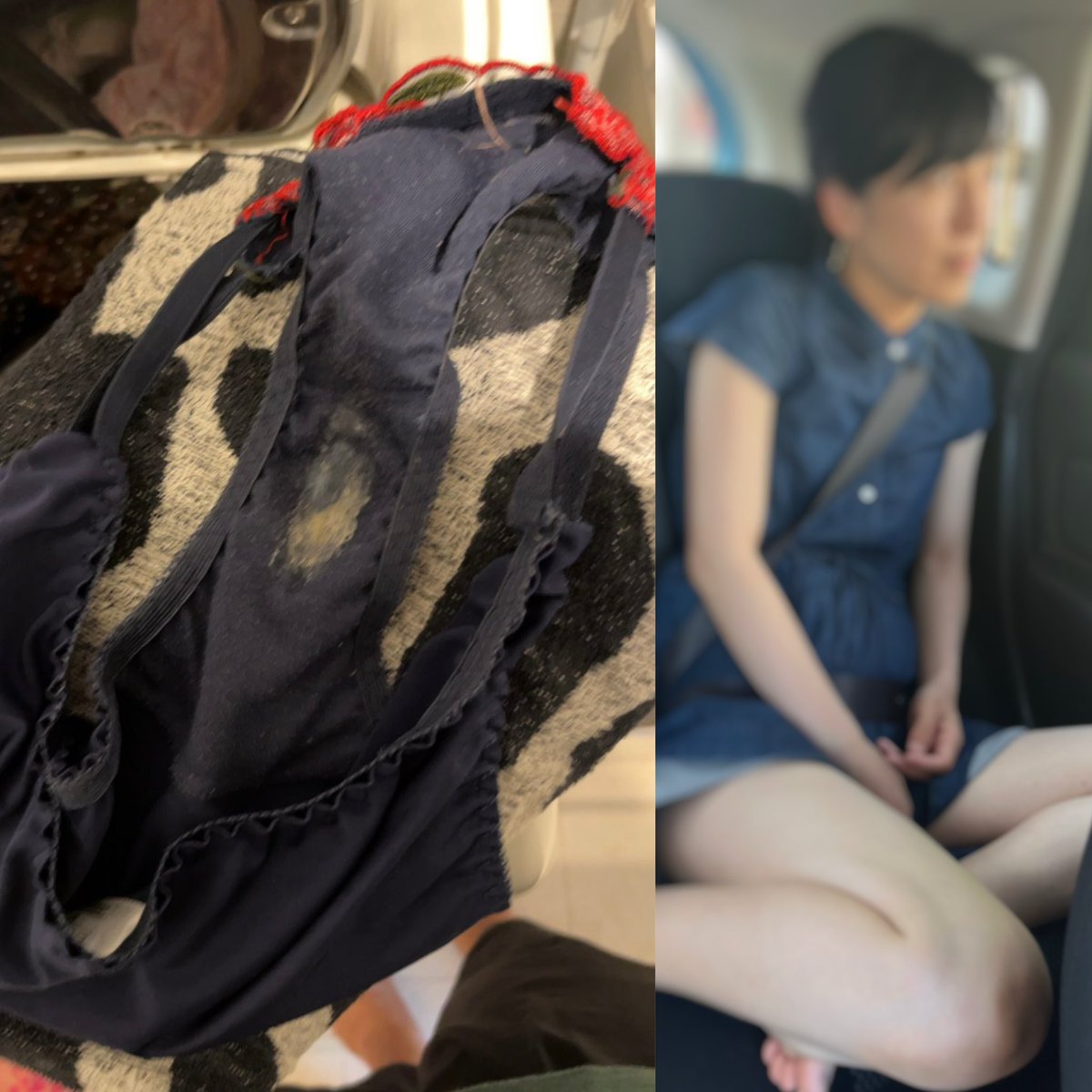 以前依頼頂いたM旦那から、またしても奥様の汚パンツを雰囲気画と共に晒して欲しいと依頼頂きました。

正直、顔面偏差値は低め、胸も男かと思わせるまな板具合ですが、下着の汚し方はほんと素晴らしいですね❤️
みなさんも旦那さんのポストで晒された嫁さんの雰囲気を感じ取ってみては？

<a href="/mio2ntr/">@妻みお</a>