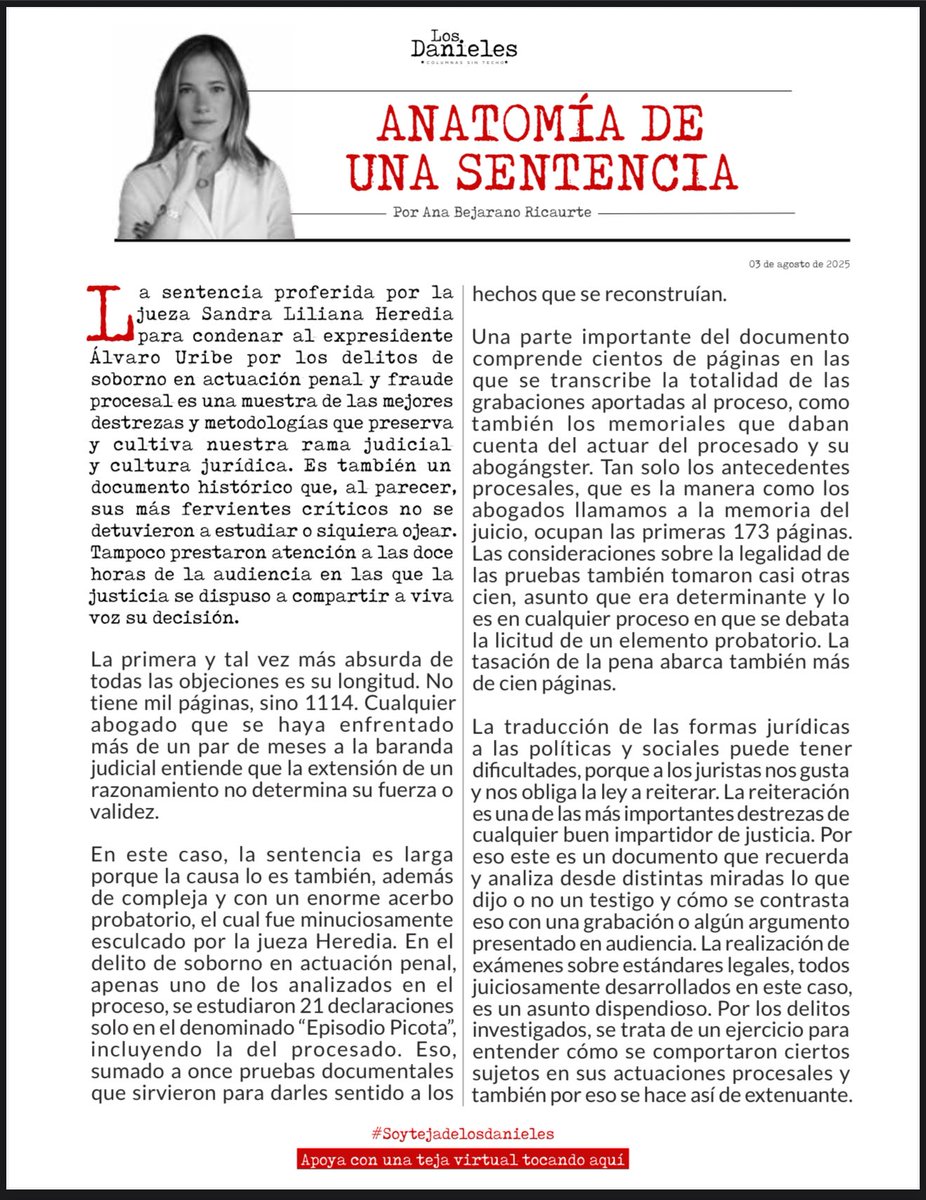 cesarusa5's tweet photo. #AnatomíaDeUnaSentencia por @AnaBejaranoRG Desesperado @IvanDuque buscando retornar al llavero de su jefe a punta de boberías. Sería bueno que se tomara un descanso y recuerde que nuestro sistema probatorio no es una película de Hollywood #LosDanieles https://t.co/9i1qSNopPt