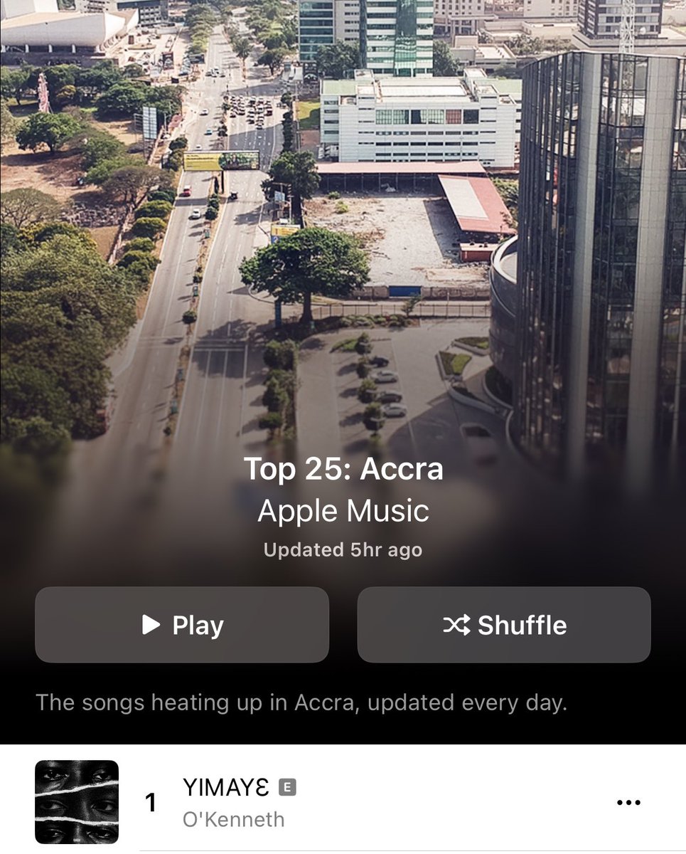 NO. 1 SONG IN ACCRA, LOVE.❤️