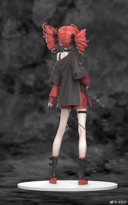 #重音テト #KasaneTeto The Teto I drew before has been made into a model, and this is a 3D rendering. I'm not sure if it can be made into figurines in the future Model designer: