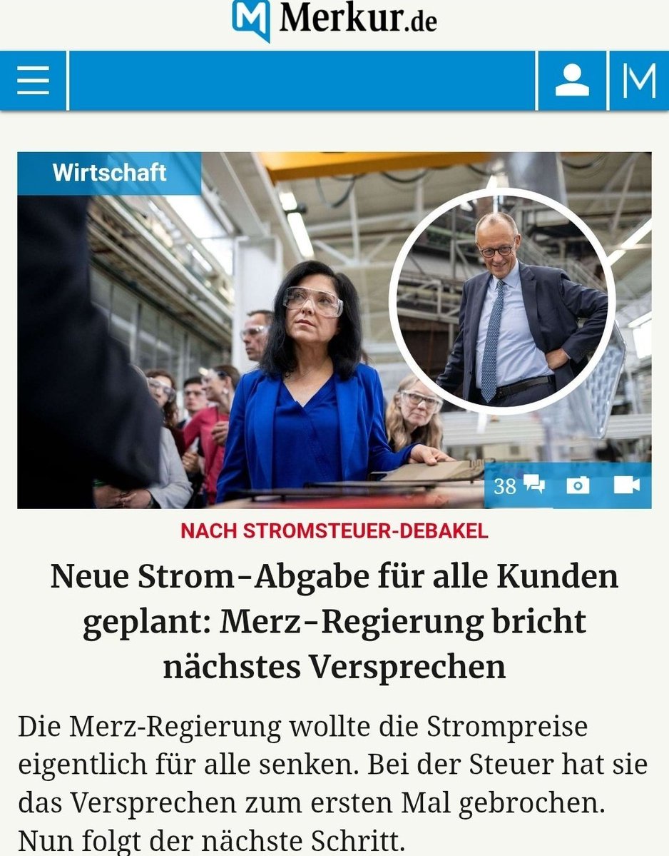 Hey <a href="/CDU/">CDU Deutschlands</a> und CDU-Wähler*innen, was hat die schlechteste Wirtschaftsministerin aller Zeiten Frau #Reiche eigentlich bis jetzt EXPLIZIT dafür getan, dass die Wirtschaft wächst? WAS?

Jetzt mal ernsthaft,bisher macht Sie unser aller Leben nur teurer und reißt #Habeck's Erfolge ein🤷🏼‍♂️