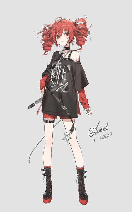 #重音テト #KasaneTeto The Teto I drew before has been made into a model, and this is a 3D rendering. I'm not sure if it can be made into figurines in the future Model designer: