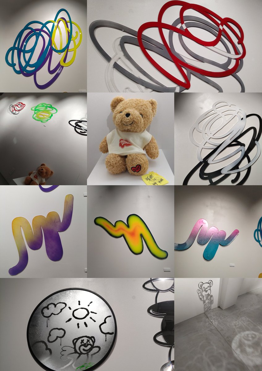 kuraya_sso's tweet photo. TEDDY SUNさん(丘山晴己さん)の個展「Instinct」、扉を開けたらそこはNeverland!
一つ一つがワクワク、そして懐かしさも感じさせる展示でした!ご本人から作品のコンセプトとかアートだけでなく形にとらわれない考え方とか、いいお話を聞かせて頂けてハッピーパワー頂きました〜!
#teddysun https://t.co/rxSi8fvkgM