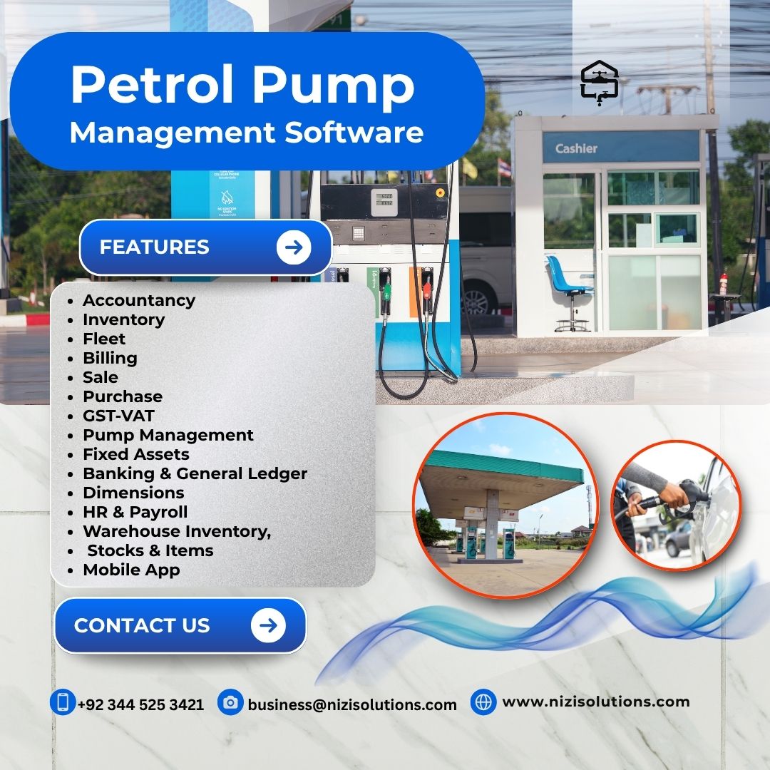 nizisolutions's tweet image. nizisolutions.com/petrol-pump-ma…
#PetrolPumpSoftware #FuelStationManagement #NiziSolutions #FuelInventorySystem #PetrolPumpAutomation #FuelBillingSoftware #PumpPOSSystem #StationManagement #OilGasSoftware #FuelStationERP #PetrolPumpPOS #PumpManagementSoftware