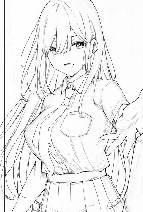 スイカバー食べながら今月もペン入れ開始