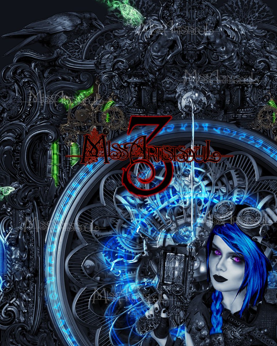 MissArtistsoul's tweet photo. What did you think, that I had forgotten one of the most important elements of #Jinx?
Always observant, glued to her like her shadow 🐦⬛👀
#arcane #jinxfanart #steampunk #humanart #wip #workinprigress #photobash #photobashing #digitalart #illustration #freelance https://t.co/erOjRYln85