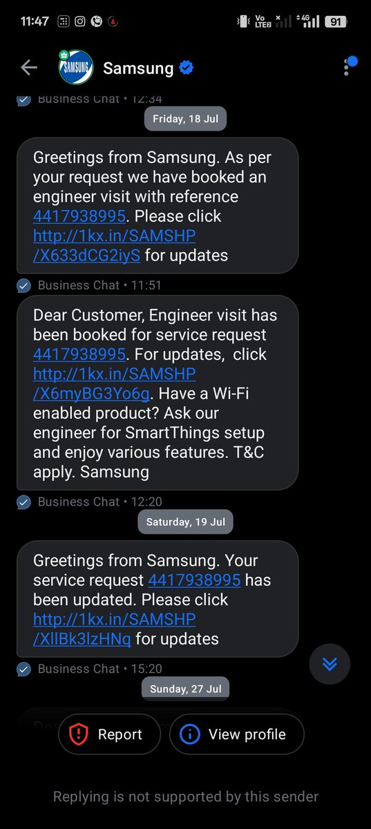 basantbaso6's tweet photo. My trust is fading,and I'm frustrated that a big brand ignoring customer satisfaction and acting irresponsibly toward multiple complaints.@SamsungIndia @SamsungMobile have forgotten that we,the customers are,the foundation of their loyalty and build and maintain their reputation. https://t.co/aswgvCqd3O