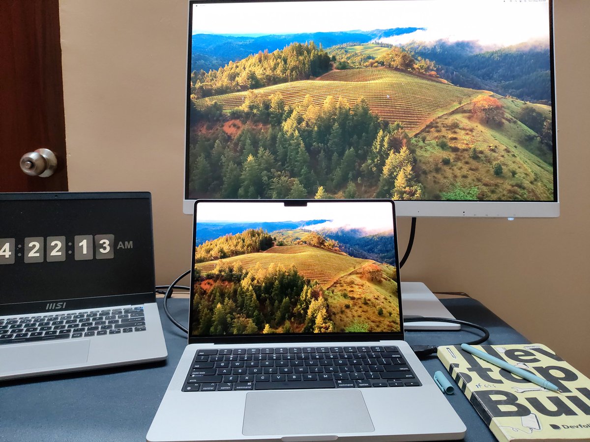 2 years ago, I was coding on a phone with an external keyboard.

Whenever things get overwhelming, I look back at that setup to keep myself grounded.

It’s been a lot of trial and error, figuring things out on the go, and having some good people around.

Grateful for the journey