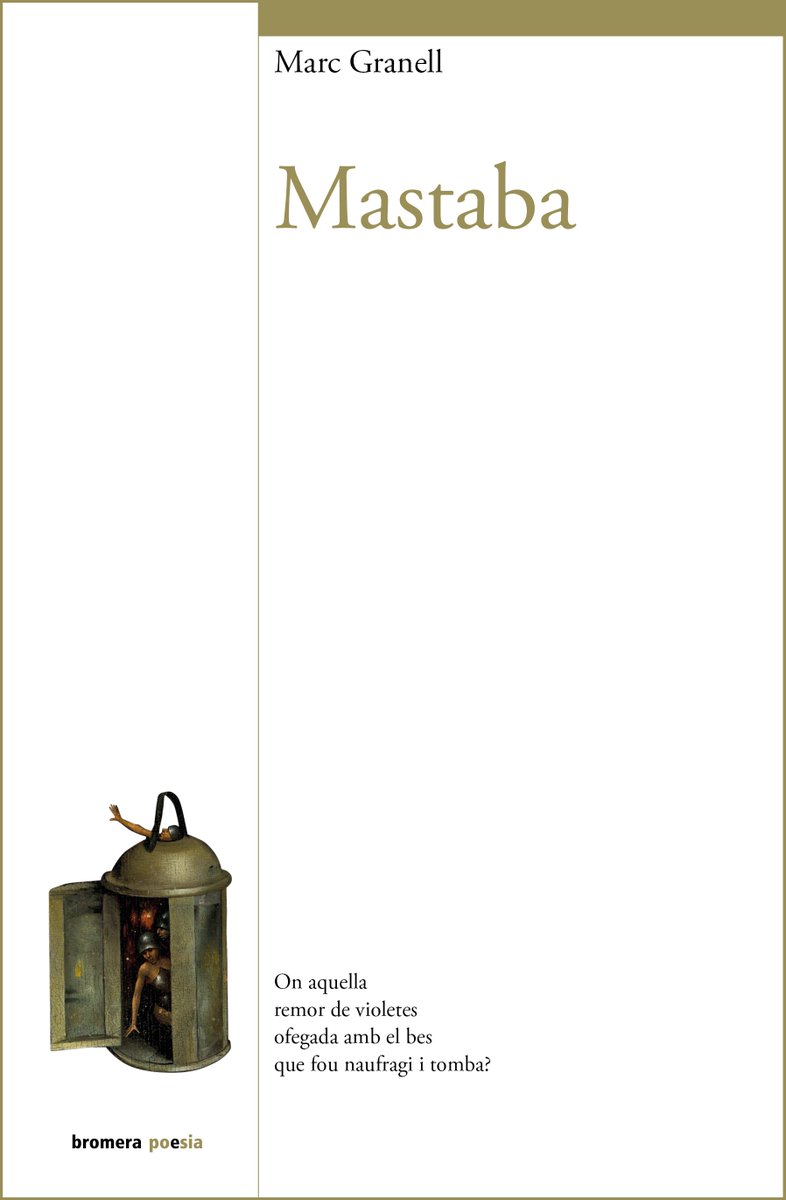 Maria Josep Escrivà (@mjescriva) on Twitter photo Al núm. 103 de <a href="/CaractersUV/">Revista Caràcters</a> he publicat una ressenya sobre 'Mastaba' de Marc Granell.
Hi he vist poemes-epitafi escrits per algú que encara cerca "auguris de saba" en la paraula poètica.
Bon diumenge!
👉divulgacionturia.uv.es/index.php/cara… Al núm. 103 de <a href="/CaractersUV/">Revista Caràcters</a> he publicat una ressenya sobre 'Mastaba' de Marc Granell.
Hi he vist poemes-epitafi escrits per algú que encara cerca "auguris de saba" en la paraula poètica.
Bon diumenge!
👉divulgacionturia.uv.es/index.php/cara…