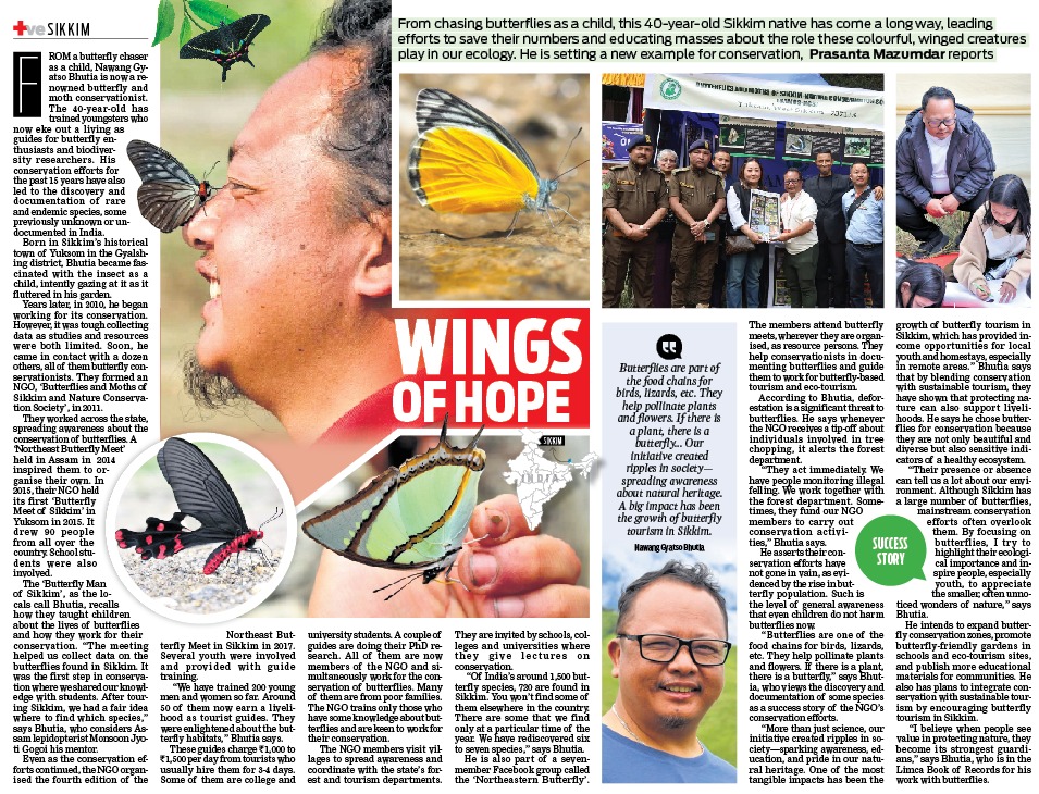 Prasanta Mazumdar (@prasmaz_tnie) on Twitter photo This Sikkim man’s initiative for the conservation of butterflies has created ripples in society—sparking awareness, education, and pride in the natural heritage <a href="/santwana99/">santwanabhattacharya</a> <a href="/jayanthjacob/">Jayanth Jacob</a> <a href="/PMOIndia/">PMO India</a> <a href="/PSTamangGolay/">Prem Singh Tamang (Golay)</a> This Sikkim man’s initiative for the conservation of butterflies has created ripples in society—sparking awareness, education, and pride in the natural heritage <a href="/santwana99/">santwanabhattacharya</a> <a href="/jayanthjacob/">Jayanth Jacob</a> <a href="/PMOIndia/">PMO India</a> <a href="/PSTamangGolay/">Prem Singh Tamang (Golay)</a>