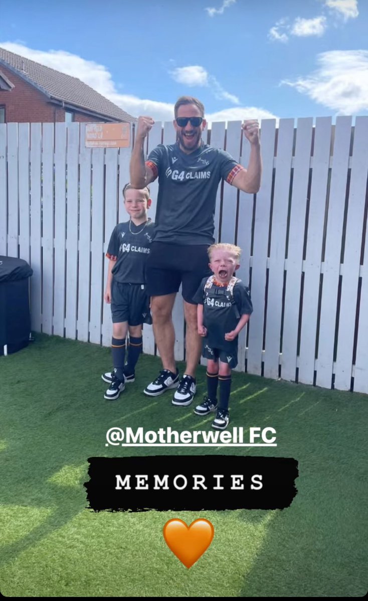 Another day and another memory with my boys 🧡 🧡 look at that passion in Zac’s face 💪🏻 , he just loved everything about <a href="/MotherwellFC/">Motherwell FC</a> 🦁