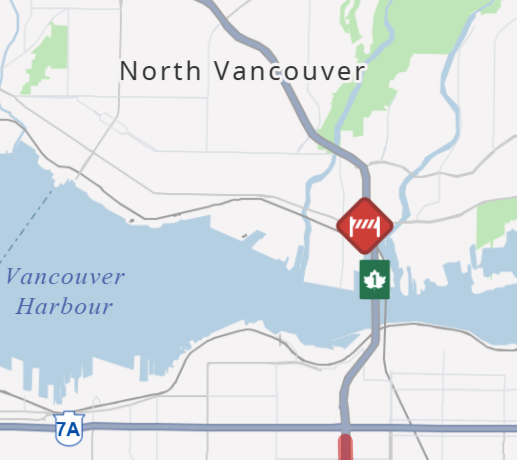 DriveBC's tweet photo. 👷‍♂️👷‍♀️#MainSt - nightly paving will be resuming in both directions between #MountainHwy and #BCHwy1 after the August long weekend.
Expect delays.
#NorthVan 
ℹ️https://t.co/9PEYkFd4AA https://t.co/CoCk07zdhx