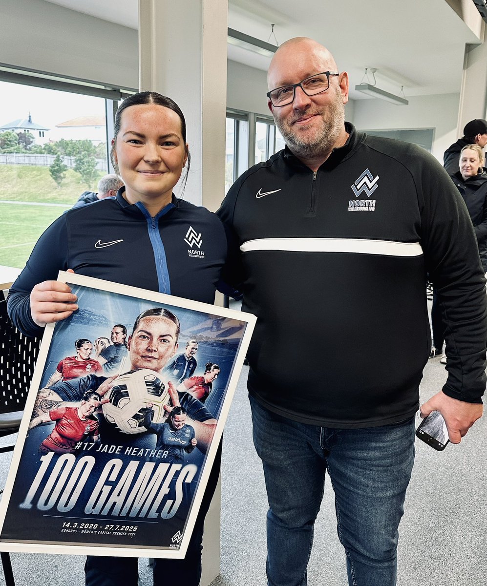 💯 JADE HEATHER | 100 CLUB 💙

Today we proudly celebrated Jade Heather reaching an incredible milestone, 100 games for North Wellington Women’s 1st team.

Jade becomes just the 3rd female player and 29th club member to join our prestigious 100 Club in our 53-year history.