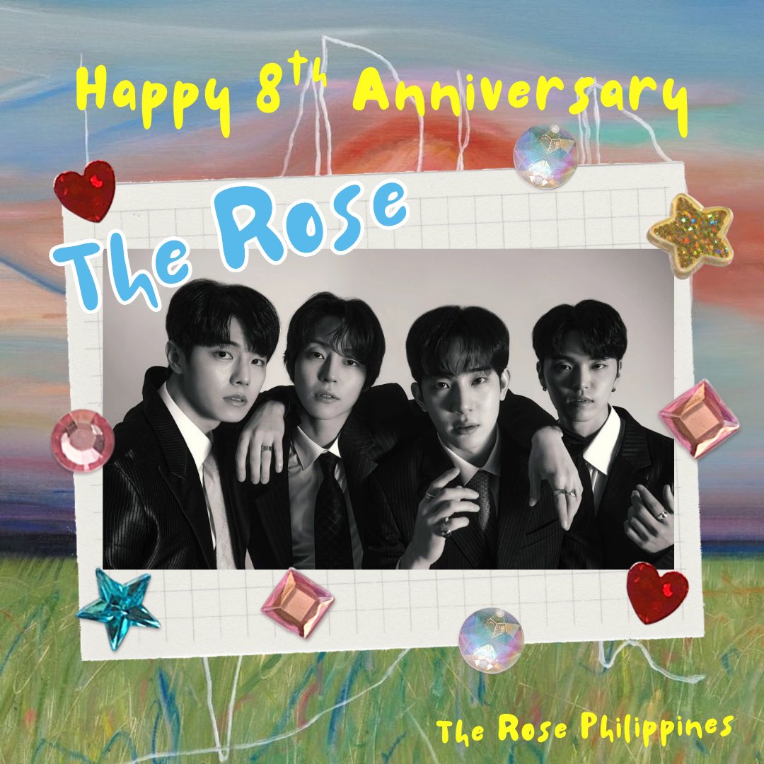 Happy 8th Anniversary THE ROSE! 🫶🏻❤️
We Rose You! 🌹

#8yearswithTheRose
#TheRose8thAnniversary
#TheRose #더로즈