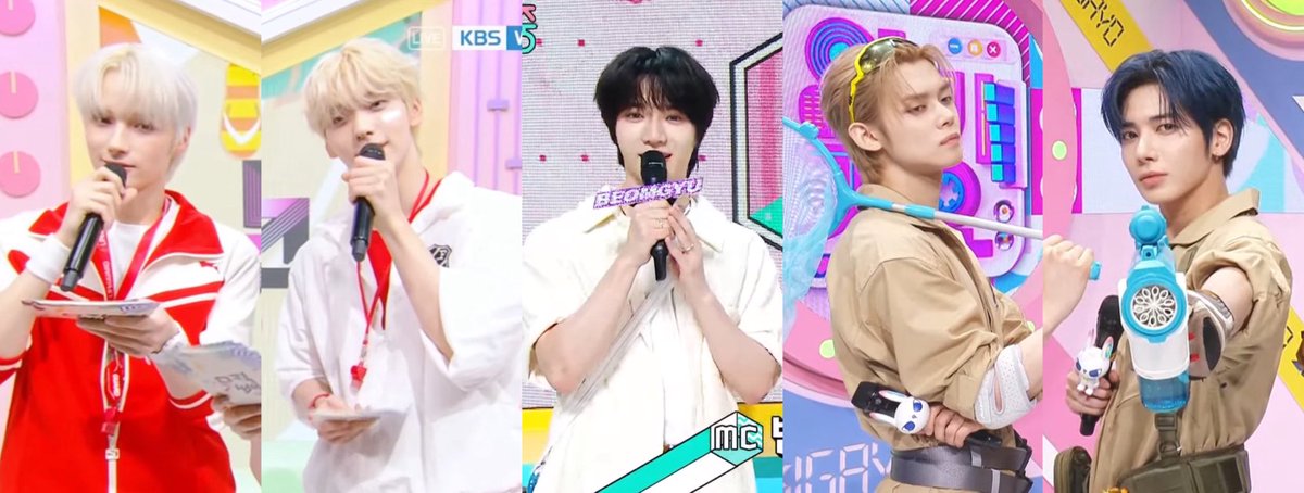 L0VELYBEOMIE's tweet photo. 5/5 TXT SPECIAL MCS THIS WEEK!! well done our tubas~ 🥹🤍 https://t.co/q4l7oXPRwM