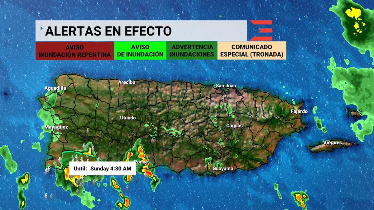Una 𝐀𝐝𝐯𝐞𝐫𝐭𝐞𝐧𝐜𝐢𝐚 𝐝𝐞 𝐈𝐧𝐮𝐧𝐝𝐚𝐜𝐢𝐨𝐧𝐞𝐬 está en efecto para: Guanica, Lajas hasta las 8/03 4:30AM