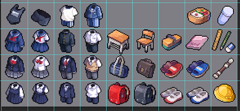 ゆるぼ　学校っぽいアイコン素材作ってます。
学校に関連するものでもしこういうアイテムが欲しいってのがあったら教えて下さい
引リツでも空リプでも見に行きます🙏

特にいつ出すとかは決まってないんですが
数が揃ったらboothで販売予定です(200～300円くらい)