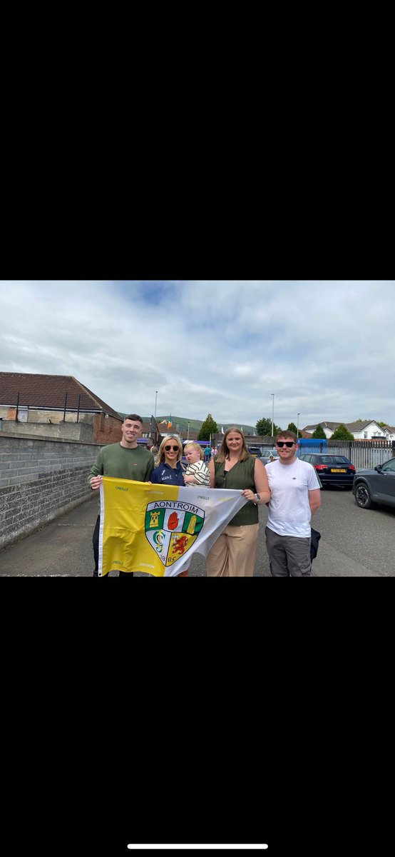deckylynch's tweet photo. @AntrimLGFA aiming to make another piece of history today. The whole of Antrim are behind use. Catháir and I can’t wait to cheer on @aine_tubridy and the team today at Croke park. We are so proud of all you have done. https://t.co/7KRVQ4k5Wr