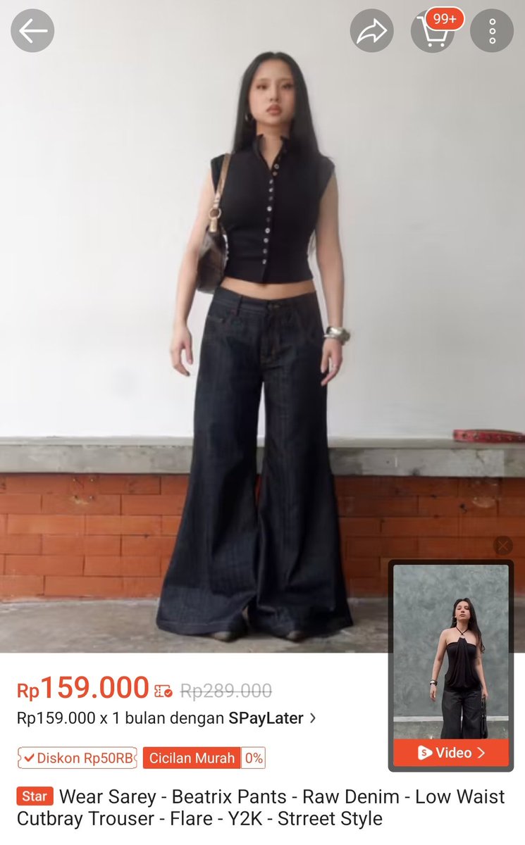 ilobemaddy's tweet photo. wts celana low waist cutbray 80k
size L: 
waist 88
length 101
hip 108

no minus, baru sekali pakai. https://t.co/SAcOHpZ5hy
